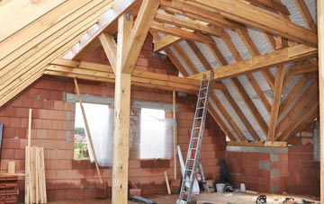 Wooden attic trusses