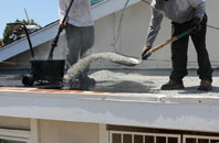 Wooden flat roofing repair